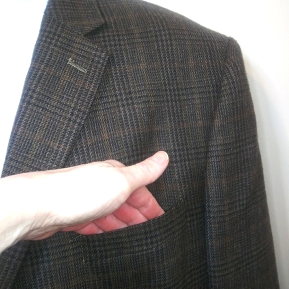 Ralph Lauren Men's Wool Brown Tweed Plaid Sports Coat/Jacket - Picture 2 of 11